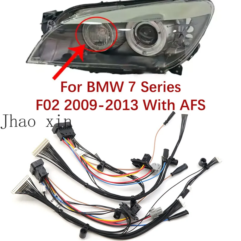 Internal Wiring Harness Components Car Headlight Wiring Harness Plug Circuit Assembly For BMW 7 Series F02 2009-2013 With AFS