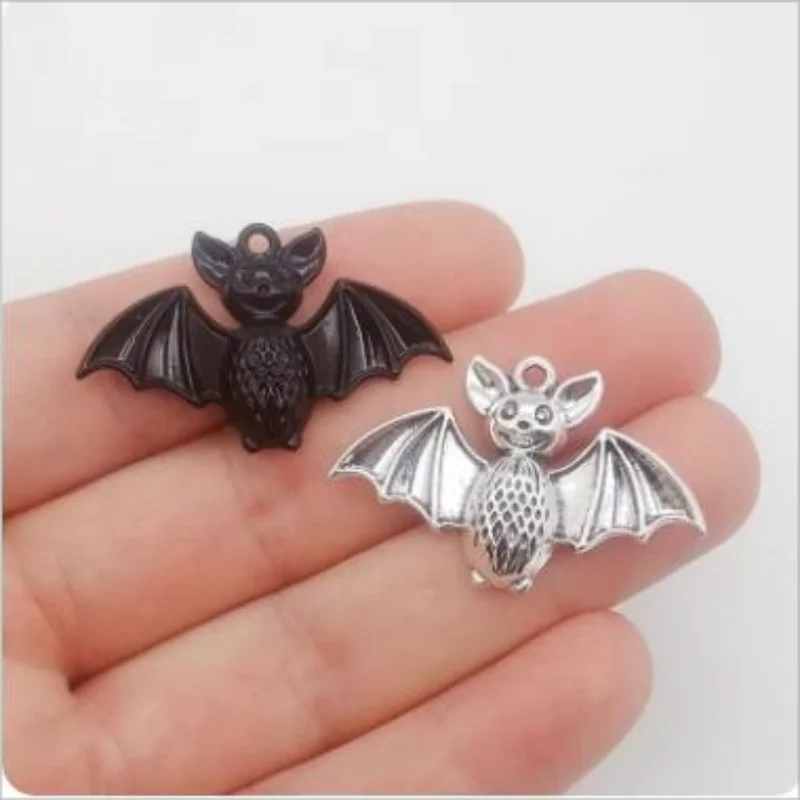 4Pcs/Lot  40*26mm Halloween Pendant Zinc alloy Bat Charms Pendant Fit Jewelry Making DIY Jewelry Findings