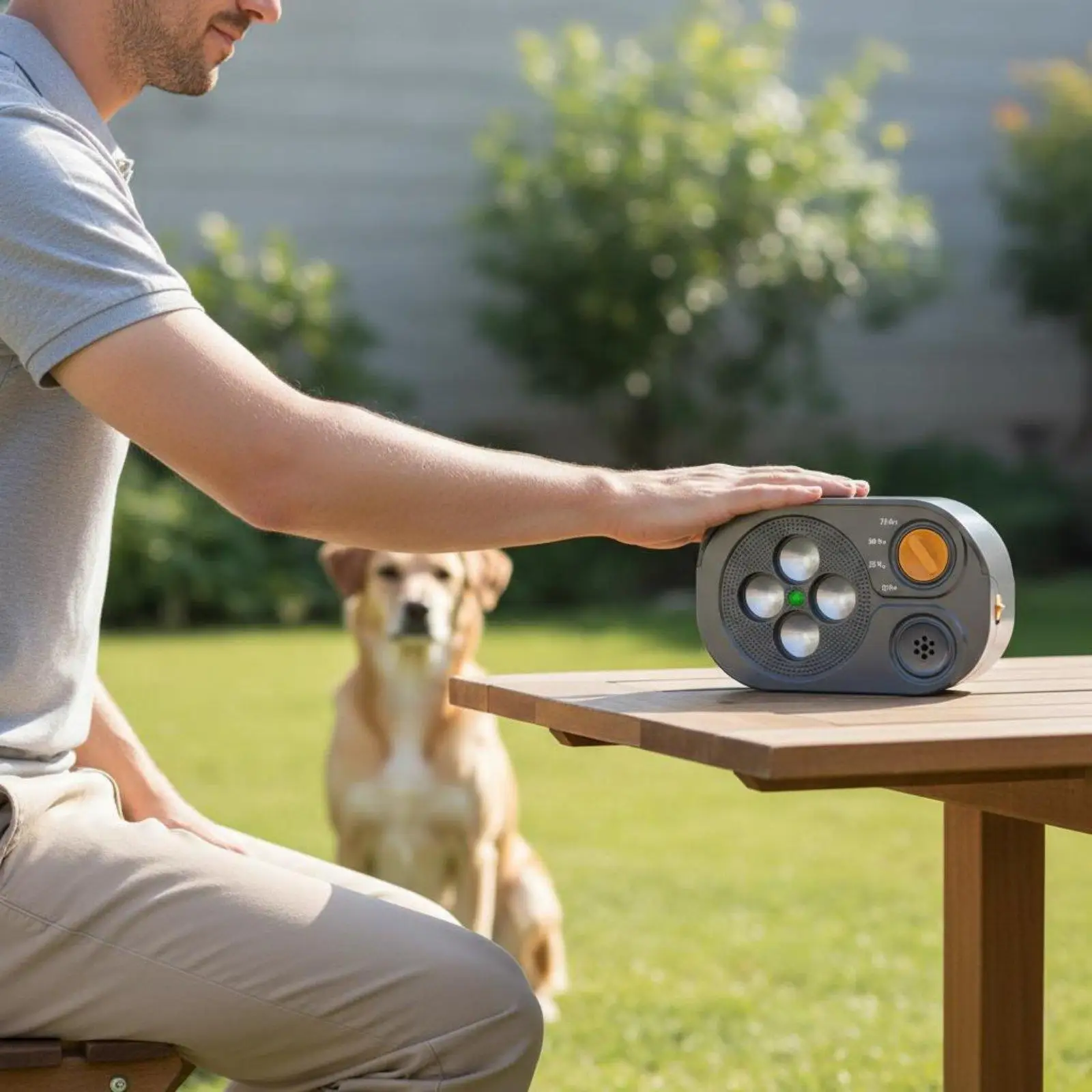 IP65 Waterproof Ultrasonic Training Device for Dogs Automatic Bark Control 3 Modes 25ft 50ft 75ft USB C Rechargeable Compact
