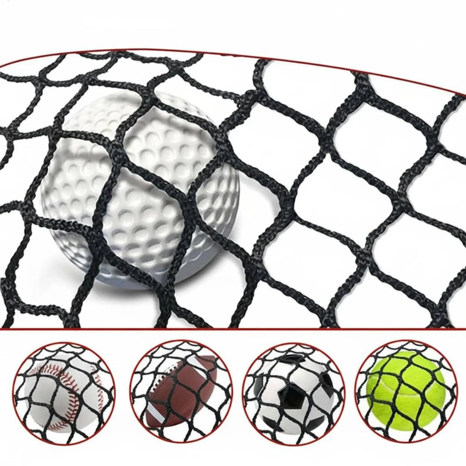 Golf Practice Net Soft Mesh Golf Hitting Net Sports Gear Safeguarding Indoor and Outdoor Use for Golfers, Backyard, Garage