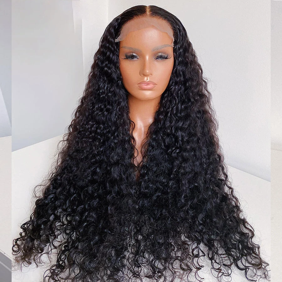 

Soft 26Inch 180%Density Black Kinky Curly Lace Front Wig For Women With Baby Hair Heat Resistant Glueless Daily Preplucked Wear