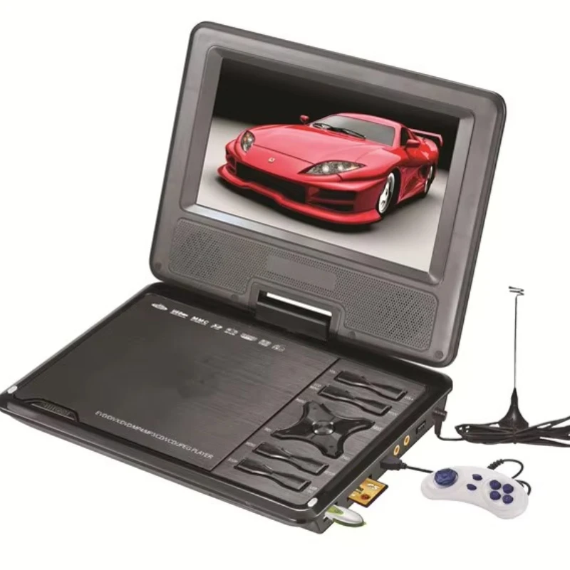 LED Backlit 9-inch High Resolution DVD Portable DVD Player