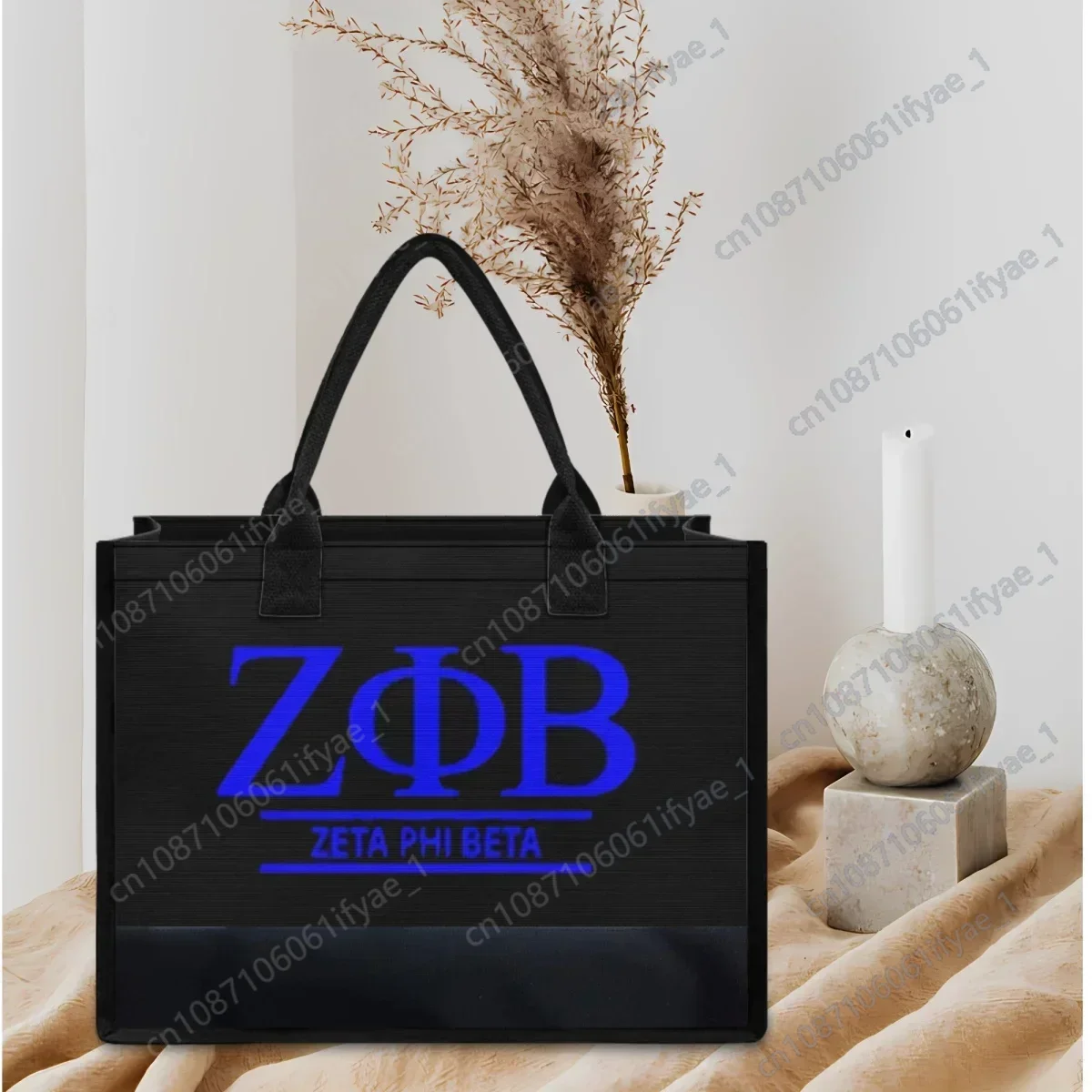 Shoulder Bag for Women New Zeta Phi Beta Designer Large Capacity Tote Bags Portable Lady Office Handbags 2023 Mother's Day Gift