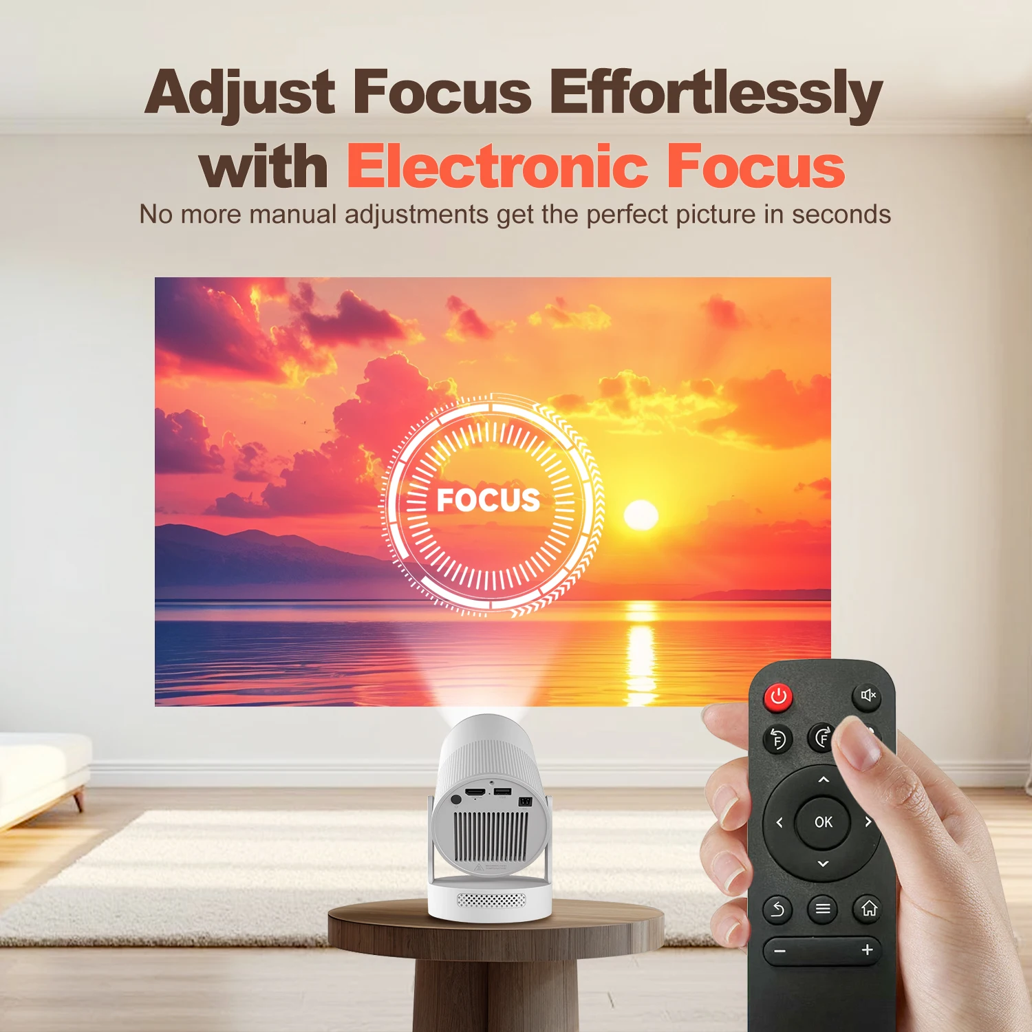 Magcubic HY300 Ultra 4K Android 11 Projector 300ANSI مسرح منزلي محمول خارجي مع مكبر صوت بتركيز إلكتروني BT5.4