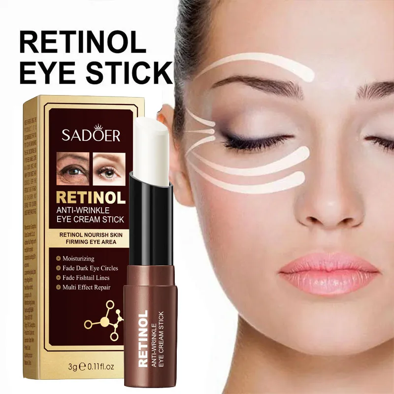 

Retinol Anti-Wrinkle Eye Cream Stick Remove Eye Bags Dark Circles Anti Aging Lifting Firming Moisturizing Brighten Eye Skin Care