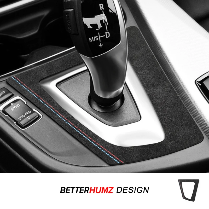 Für BMW F30 F34 F32 F33 F36 3 4 Serie GT Hergestellt aus Alcantara Mittelkonsole Getriebe Shifter Panel Trim Aufkleber Auto Innen Zubehör