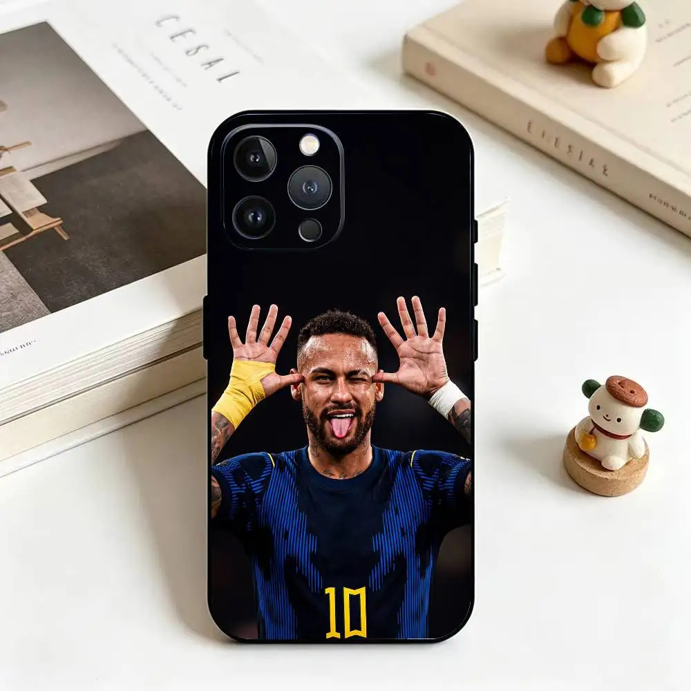 Football Sport N-Neymar_S COOL   Black Silicone Protective Phone Case For iPhone 11 12 13 14 15 16 17 Plus Pro Max