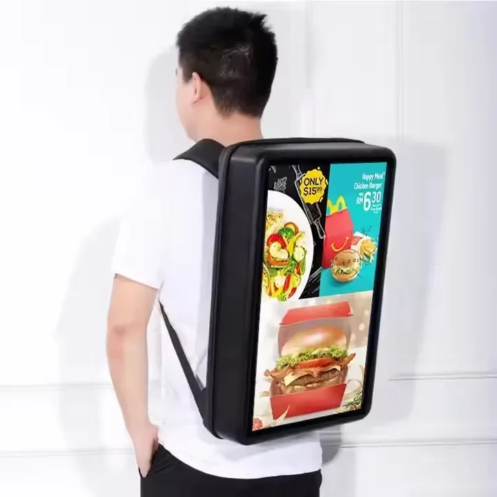 lcd backpack lcd signage digital backpack billboard digital signage backpack