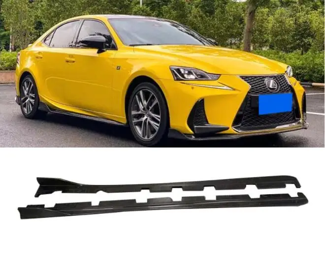 

Комплект кузова для Lexus IS200T IS300 IS350 2013-2016 2017-2022, боковые юбки из настоящего кованого углеродного волокна, фартуки, удлинитель губ