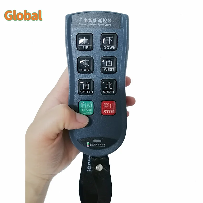 A6S 6 Buttons Industrial Wireless Radio Crane Remote Control Switches Hoist Overhead Bridge Crane Lift Control