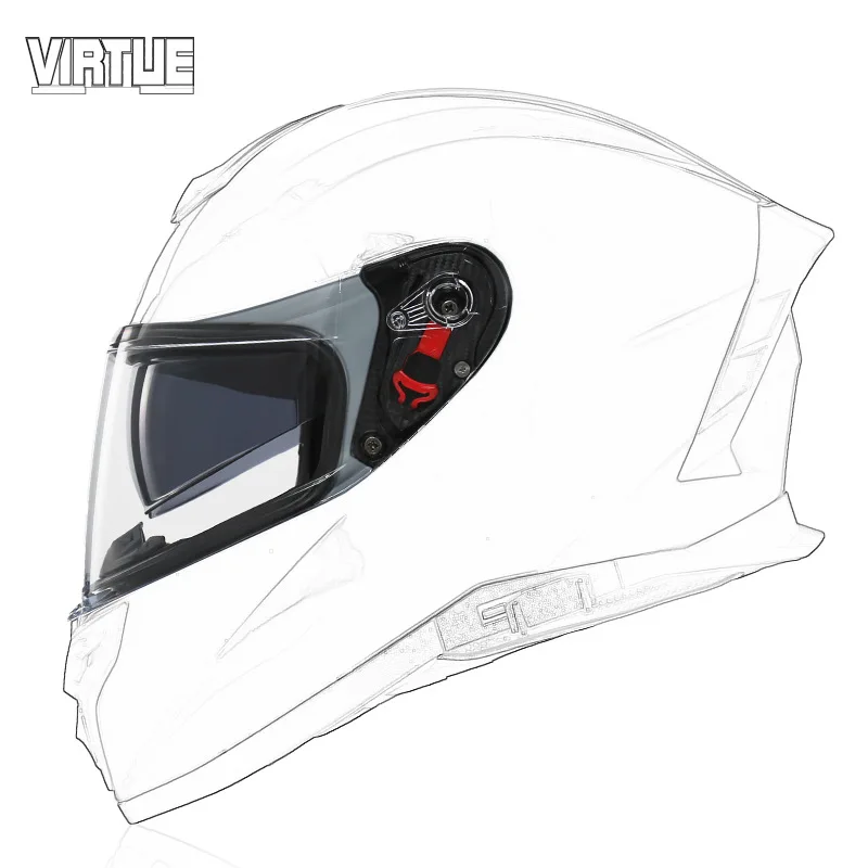 قناع خوذة الدراجة النارية لعدسات VIRTUE 820 Helm Casco Motociclista