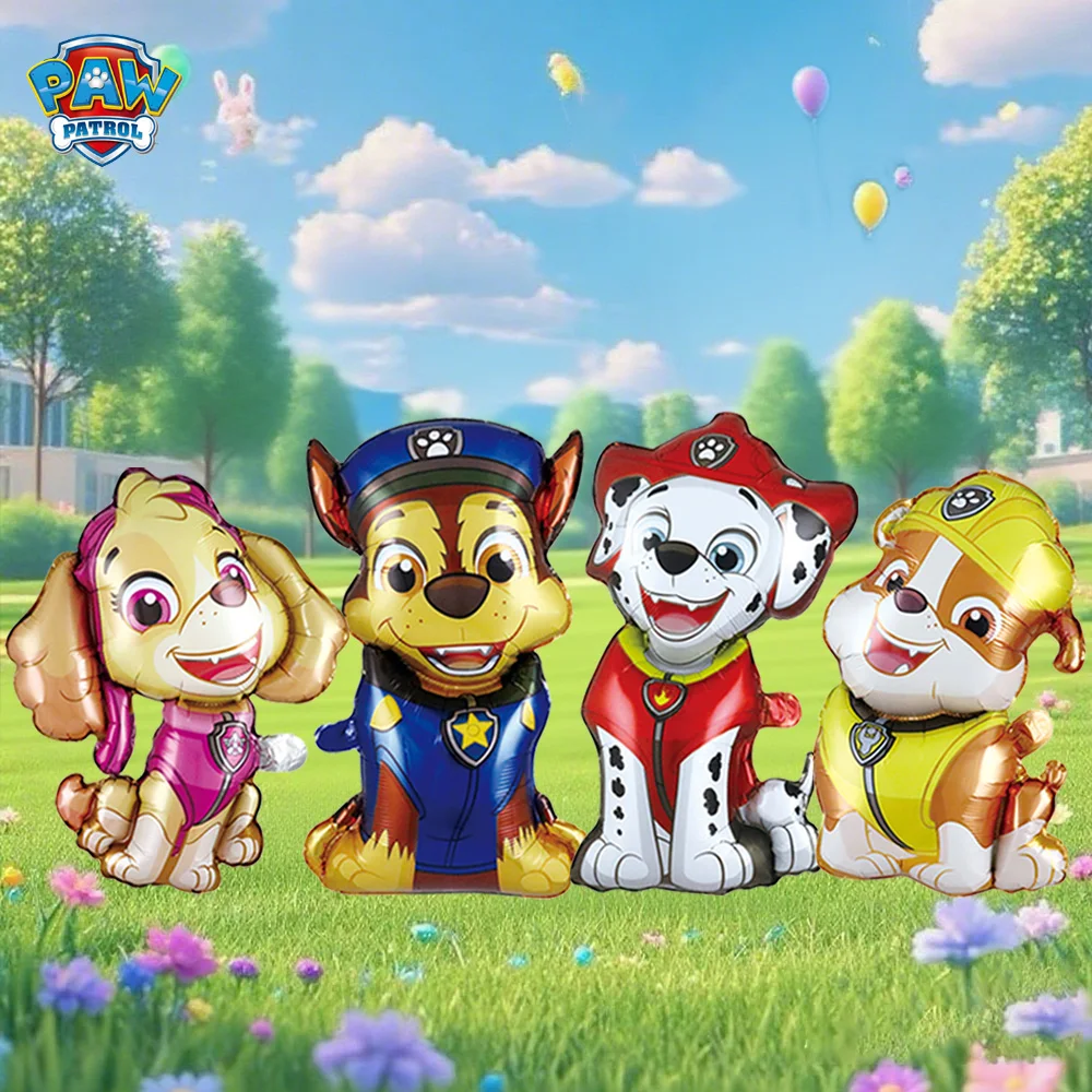 4-teiliges PAW Patrol Offiziell Lizenziertes Ballonset Niedlicher Cartoon-Stil Dekoration Karnevalsparty Foto-Requisiten Party-Zubehör – Detail 5