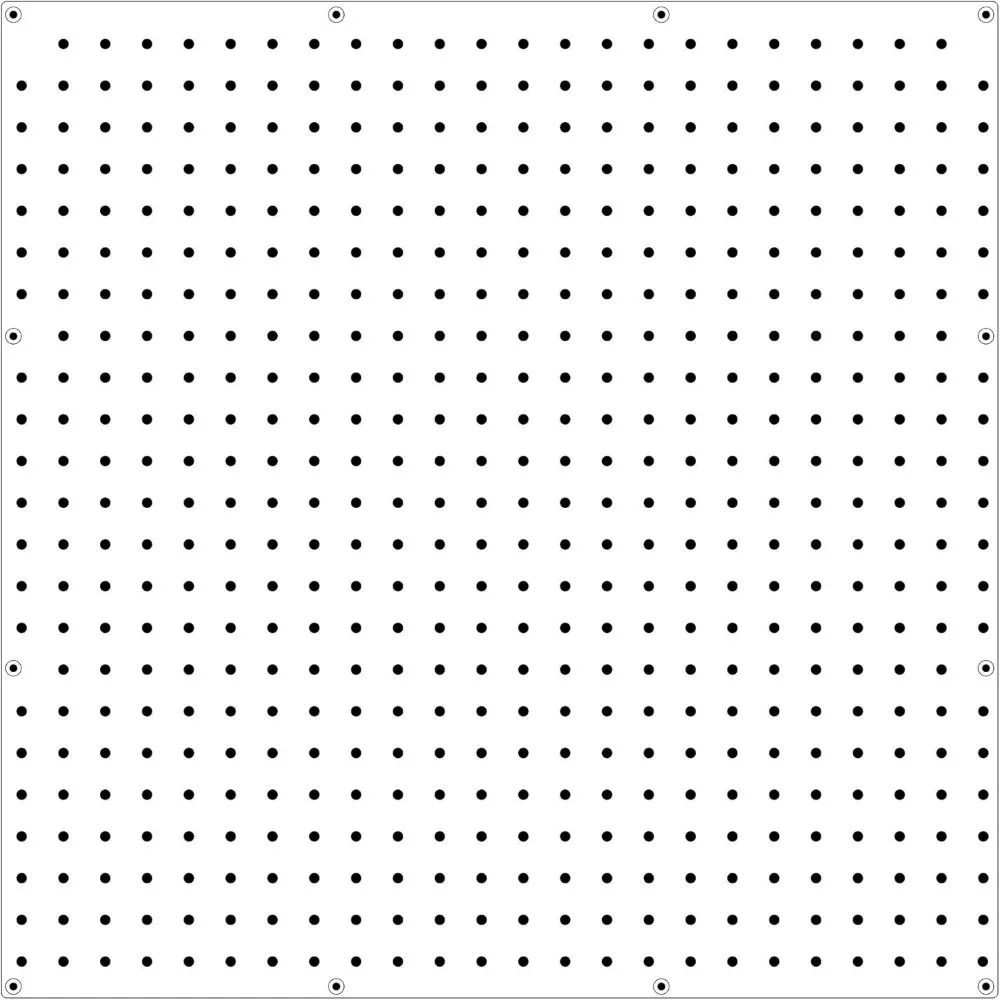 

WallPeg Case Pegboard Panels - Tuff Polypropelene 1/4" Hole Pegboard AM 203