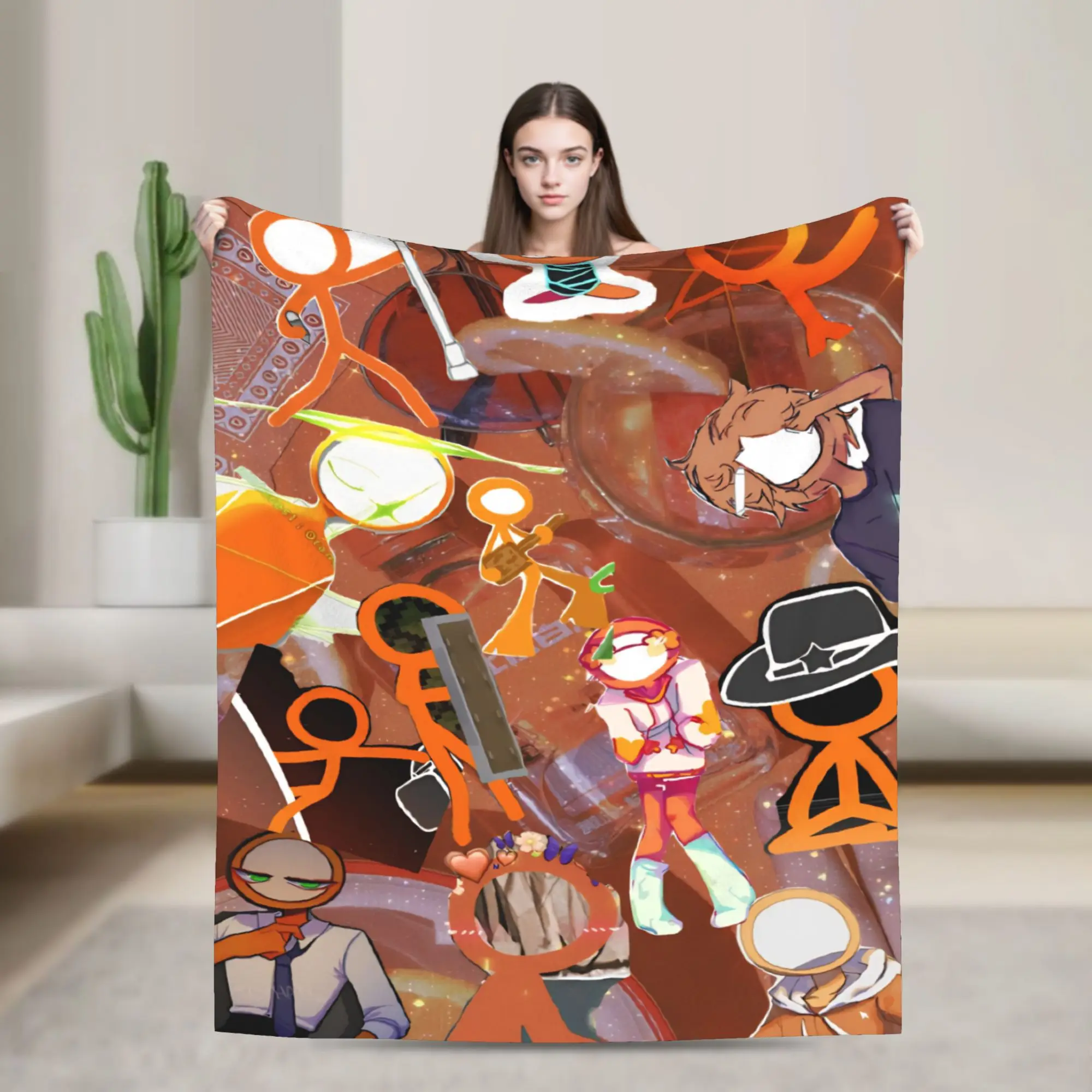 New Arrival Alan Becker  Blanket Super Soft Fleece  Relax Throw Blanket Machine Washable