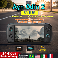 Ayn Odin 2 Retro Handheld Game Console Android 13 6 Inch HD Touch Screen 8G+128G Video Player Wifi Bluetooth wukong black myth