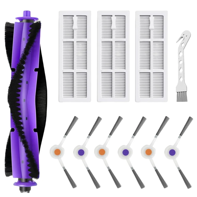 A02V-Für Narwal Freo Ersatzset – Rollenbürste, HEPA-Filter, Seitenbürsten im Lieferumfang enthalten, Roboterstaubsaugerzubehör