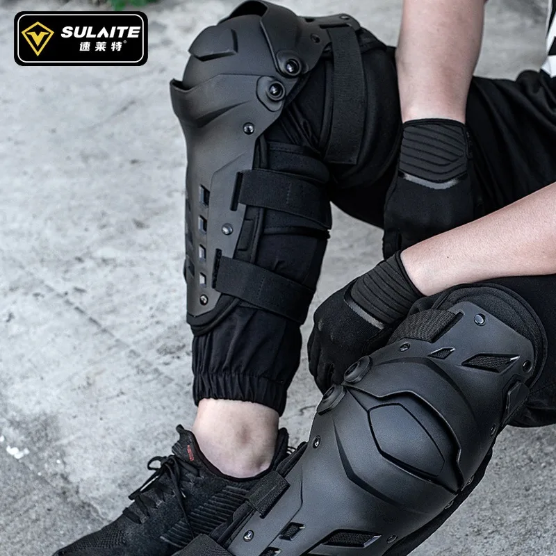 

Мотоциклетные щитки для ног, наколенники из ПВХ, защитное снаряжение, противоосеннее снаряжение для гонок, легкая гибкая броня для мотокросса