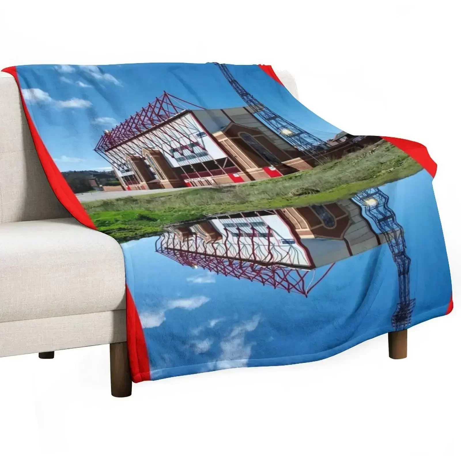 Barnsley Oakwell Stadium Reflection Throw Blanket Luxury Camping Blankets