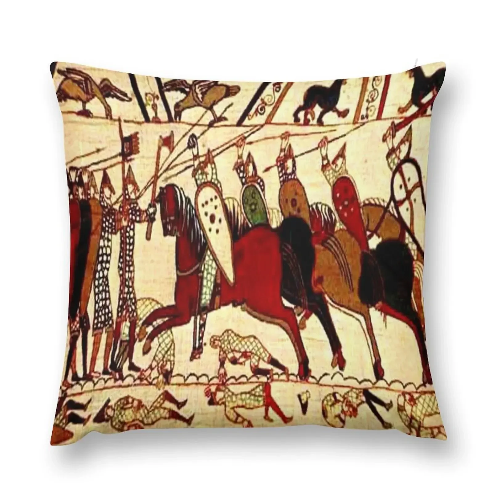 Battle of Hasting Bayeux Scene Throw Pillow Pillowcases Cushions Home Decor Decorative Cover For Living Room pillow