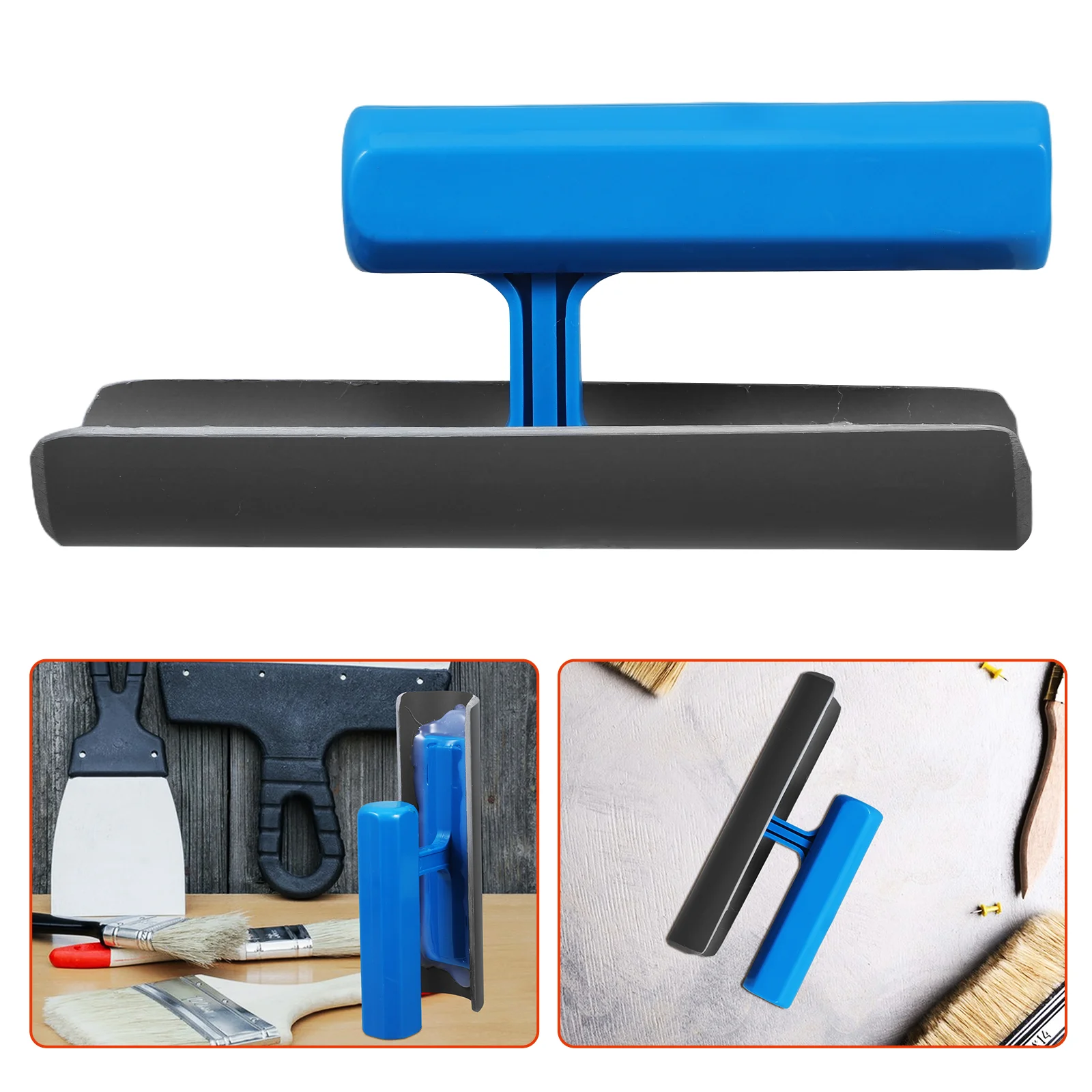 Concrete Cement Trowel Smoothing Surface Finisher Bricklaying Tools Edge Forming Blue Scraper