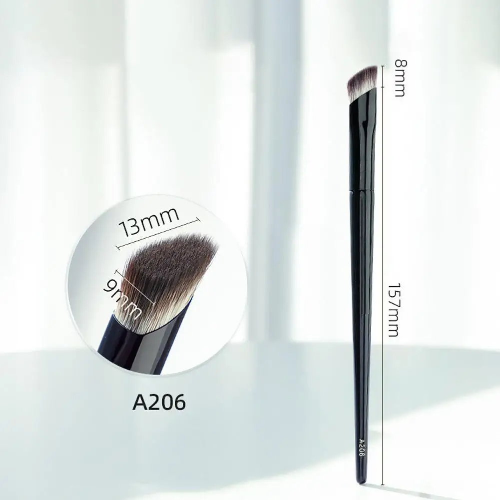 High-gloss Makeup Brush Angled Eyeliner/ Eyebrow Brush Soft and Skin-friendly Fiber Hair Fashion Design Single Eye Brush