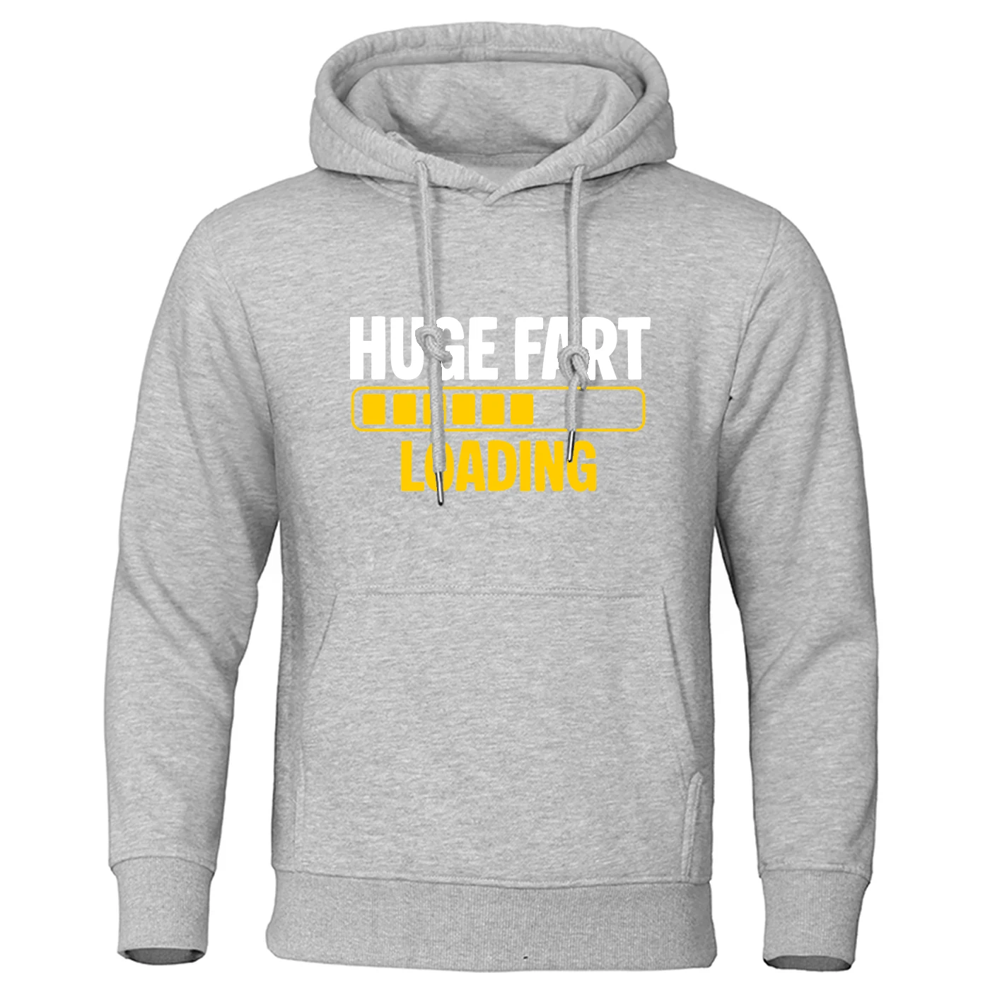 Huge Fart Loading Logo Print 2026 Spring And Autumn Men's Long-sleeved Hooded Sweatshirts Hoodies Street Fashion Classic Coat