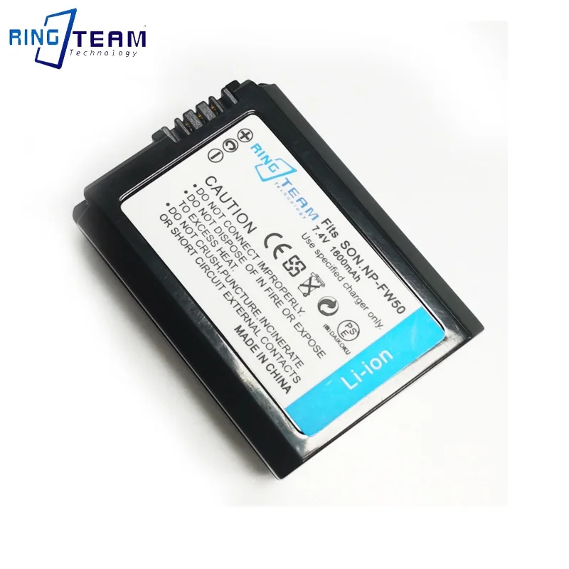 1PCS NP-FW50 Rechargeable Battery for Sony Alpha A3000 A3500 A5000 A6000 7 7R 7S 7II A7 A7R A7ZV-E10S DSC-RX10ILCE-QX1 Cameras