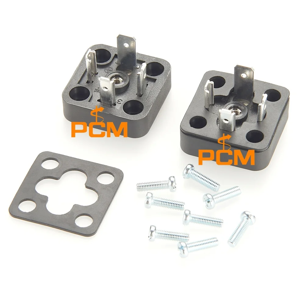 DIN 43650 Form A Solenoid Valve Connector Compatible Hirschmann GSA 3000 N Industrial Valve Plug for Pneumatic Hydraulic