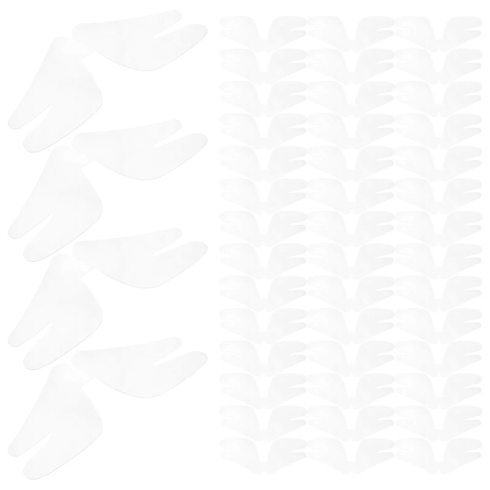 100 قطعة طوق يبقى للرجال قمصان قميص طوق دعم إدراج أنيق غير قابل للتشوه واضح للارتداء اليومي