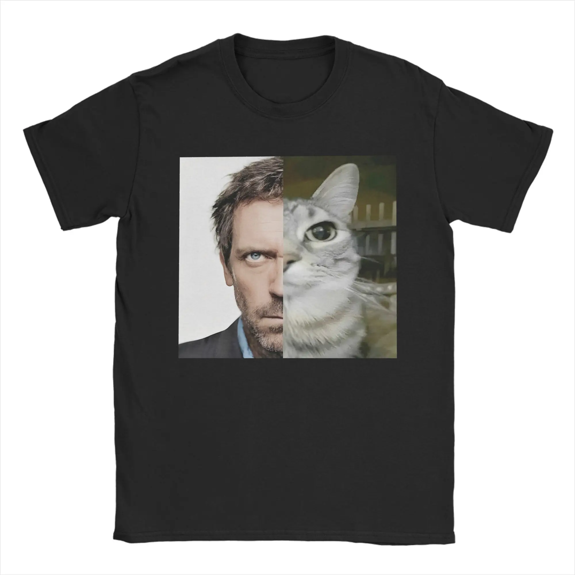 

Streetwear T-Shirt House MD Cat Meme 100% Cotton T Shirts Fashion Tee Shirt for Mens Beach Y2K Fun Printed Short Sleeve Tees