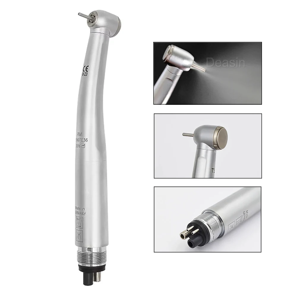 Turbina Dental de Alta Velocidad T3 Racer Triple Air, Pieza de Mano Dental de 2/4 Orificios, Equipo Dental