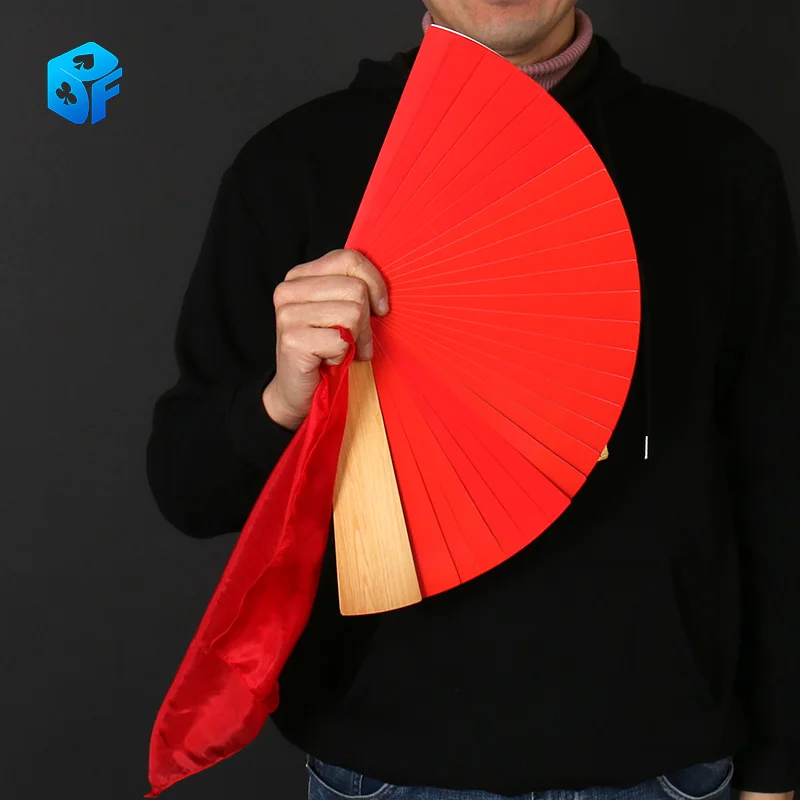 Four Color Magic Fan Color Changing Fan Magic Tricks Magician Stage Gimmick Props Comedy Close Up Illusion