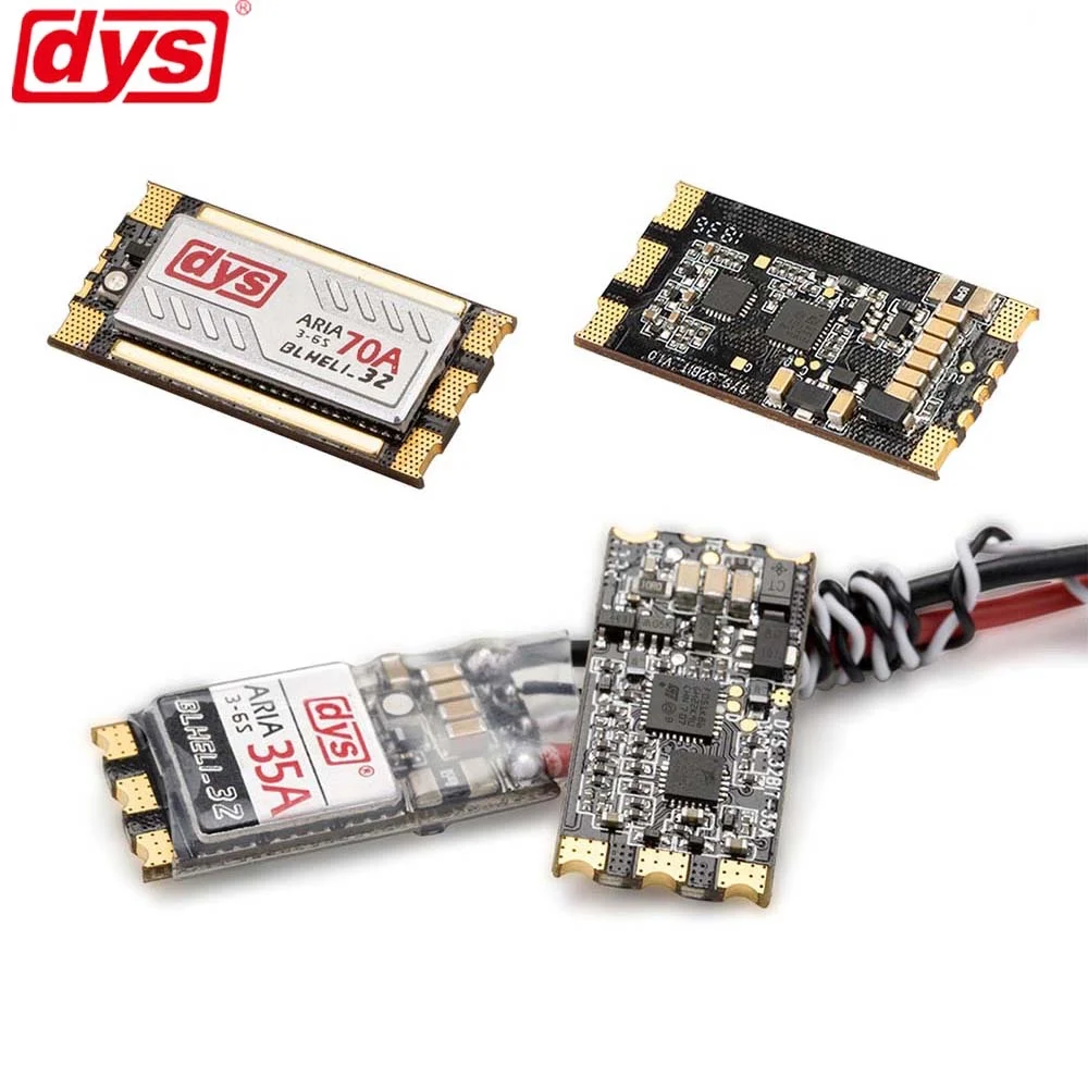 DYS AM32 Aria 70A sin escobillas ESC BLHeli_32 32 32bit Sensor medidor de corriente individual 3-6S para Avión RC FPV piezas RC DIY