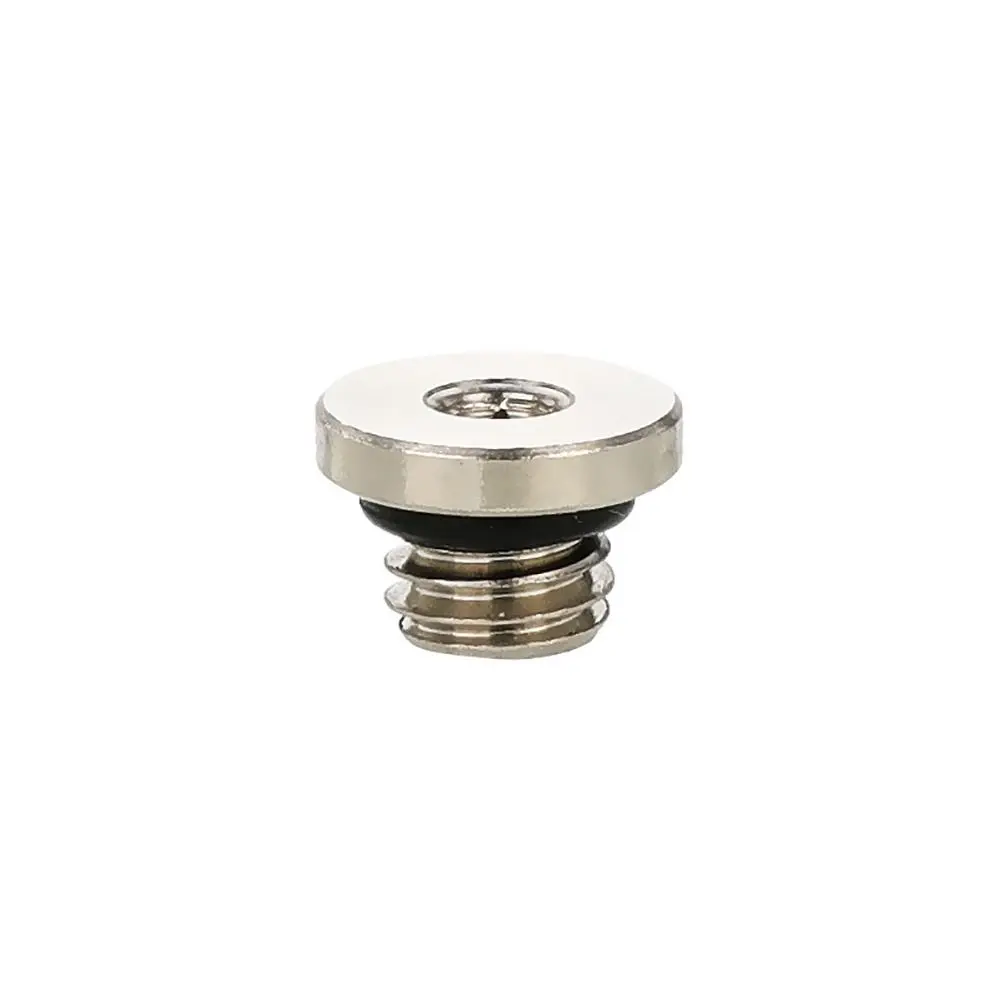 1Pcs New M5 G1/8 G1/4 G3/8 G1/2 Pneumatic Fitting Stuffy Head Hexagon Air Connector Sealing Ring Brass Connector Adapter