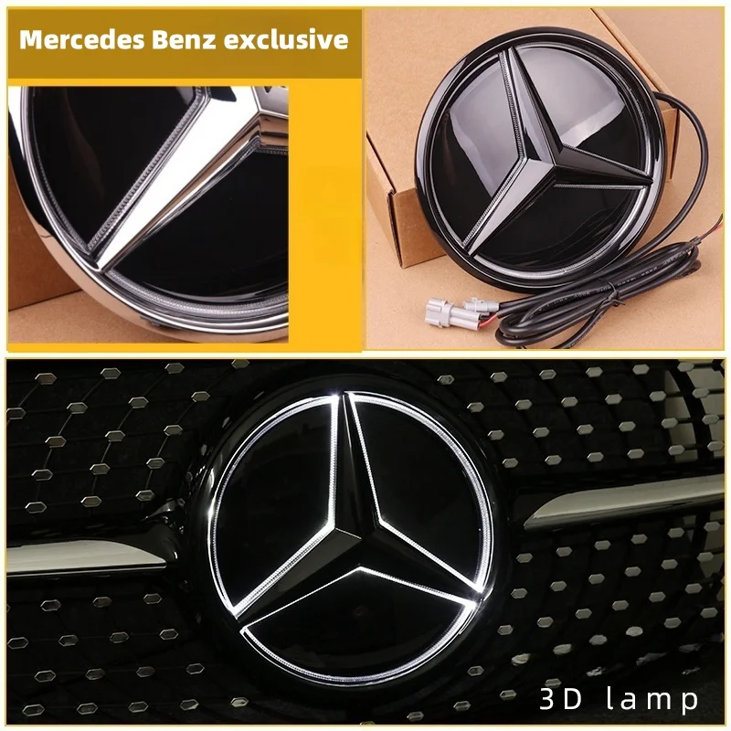 

Grill Badge 3D Mirror Front For Mercedes W205 Emblem W212 W213 W204 ML W166 CLA C117 A W176 W177 C W204 E GLK X204 GLA GLC GLE B
