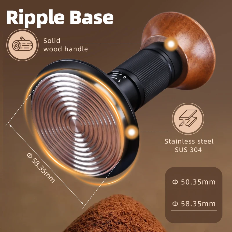 Havmore Espresso Force Tamper with Sound Feedback 4 Spring Loaded Auto Release Coffee Powder Hammer Tools