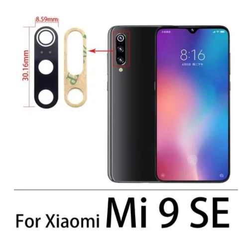 100% Rear Back Camera Glass Lens With Sticker For Xiaomi Mi 12 Pro 12C 8 SE 9 Lite Redmi Note 11S 11T 11E 11 10 Pro 5G