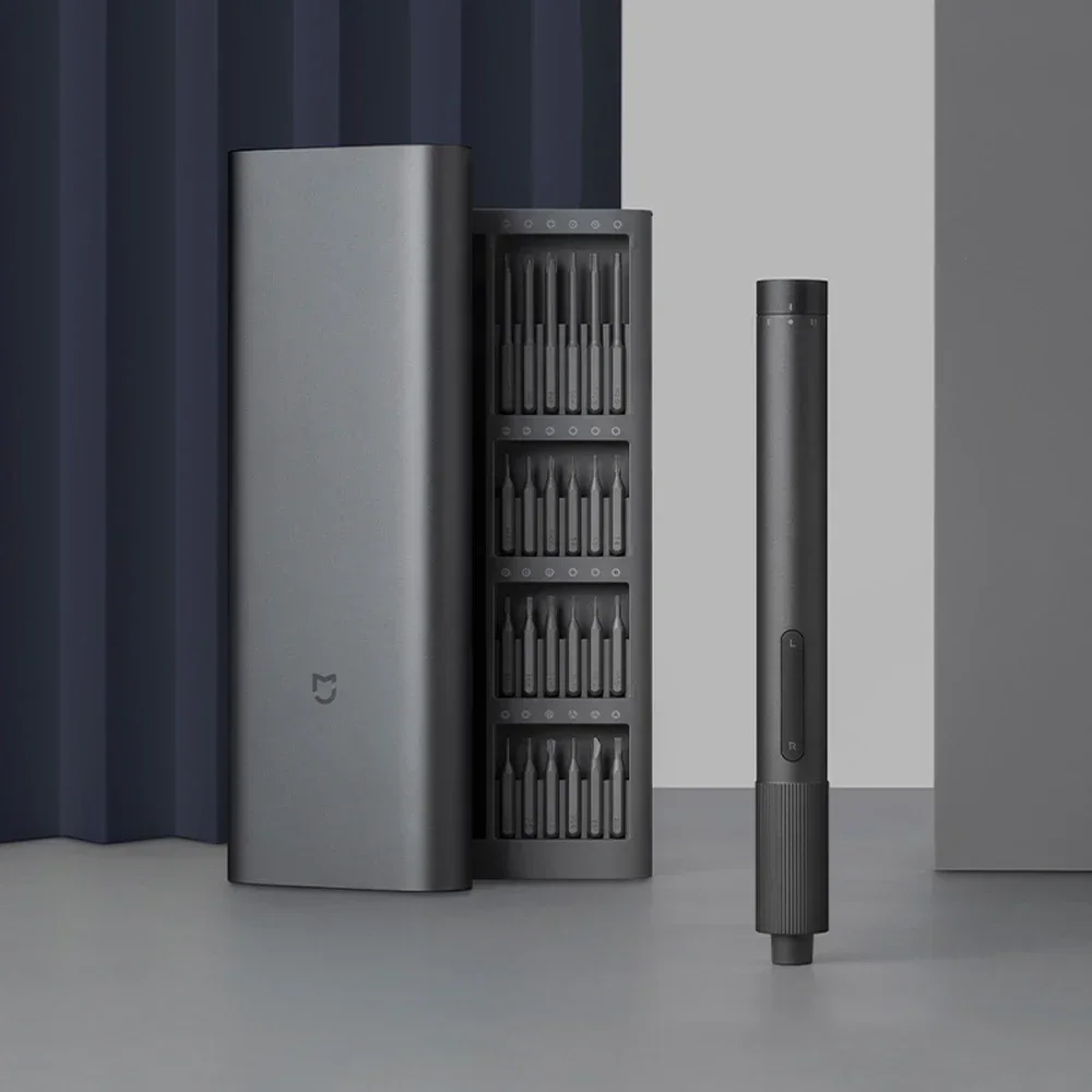 مجموعة مفكات كهربائية دقيقة من شاومى ميجيا ، عزم دوران 2 ترس ، برغي ، 1 نوع-C قابلة لإعادة الشحن ، علبة ألومنيوم مغناطيسية #6