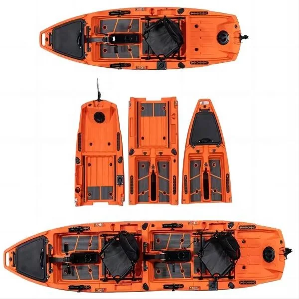 LSF 2 أو 3 قطع وحدات كاياك قابلة للفصل لـ 3 أنظمة طاقة مع ركلة ومروحة محرك دواسة القدم كاياك للاختيار