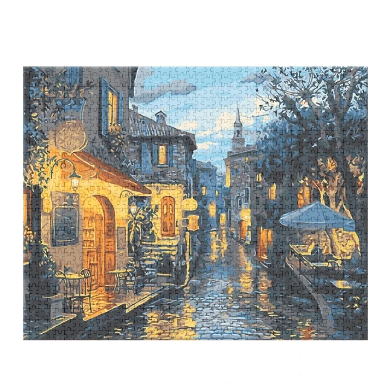 75*50cm Adult 1000 Pieces Jigsaw Puzzle Twilight Beautiful Landscape Paintings Stress Reducing Toys Christmas Gifts