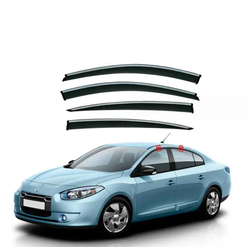 Window Visor Side Window Deflector Awnings & Shelters For Renault Fluence ZE For Samsung SM3 2010 2011 2012 2013 2014 2015 -2021