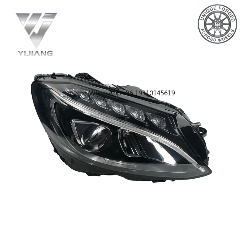 Faro Delantero Original para Auto, Lente Única, Configuración Baja, Conjunto de Faros LED W206 Mercedes Clase C
