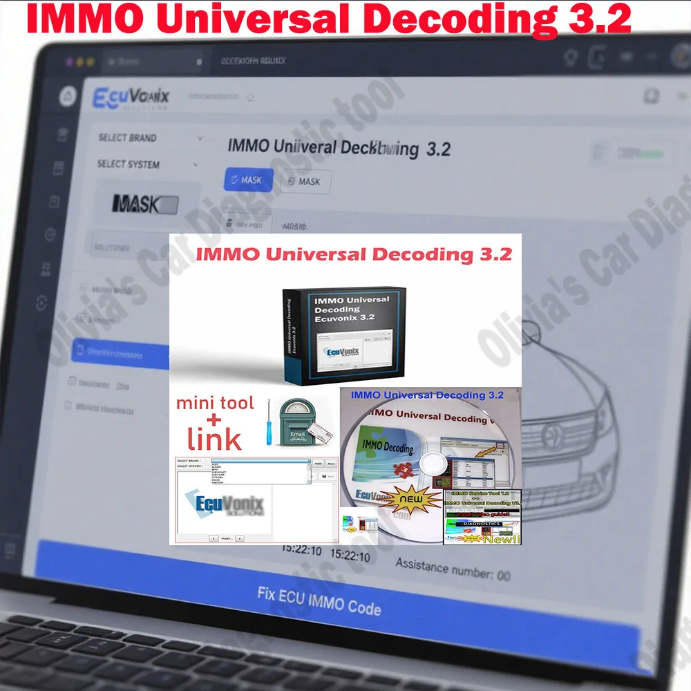 

IMMO Universal Decoding 3.2 Car accessories Car diagnostic software with free keygen EcuVonix 3.2 obd2 scanner Unlimited Crack