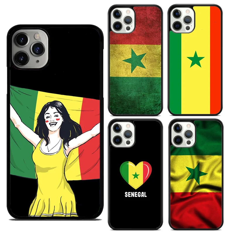 Senegal Flag Soft Phone Case For iPhone 16 15 SE2020 14 Max 6 7 8 Plus 11 12 13 Pro Max Mini Phone Cover coque Shell Fundas