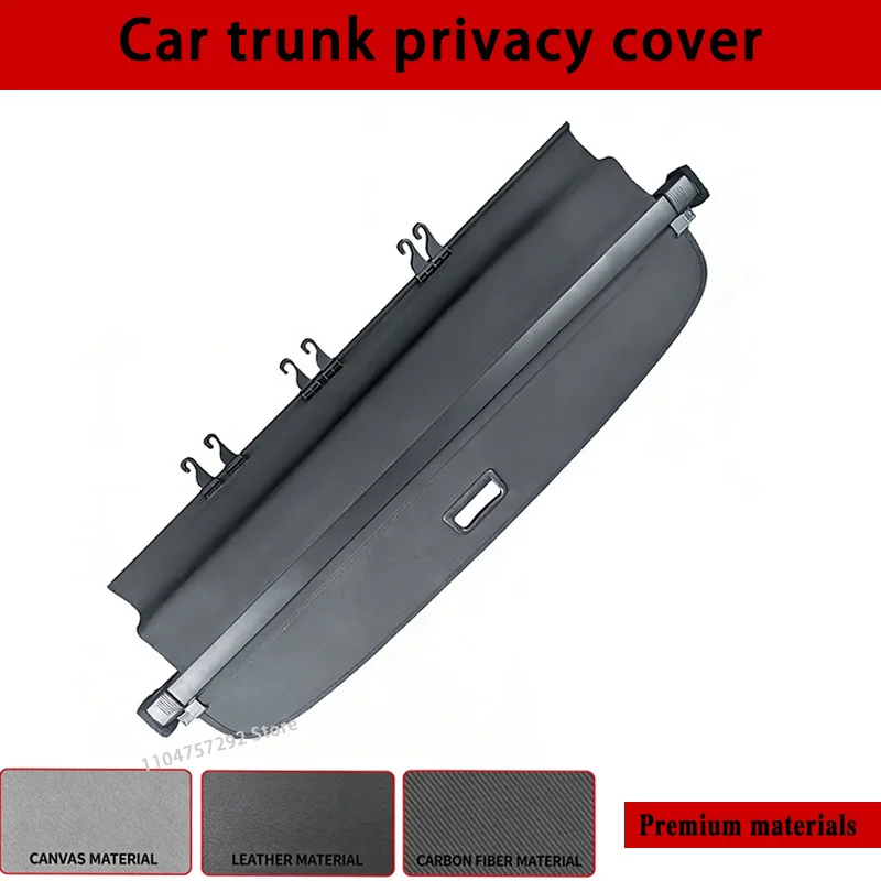 For First Generation Lincoln Nautilus 2019-2023 Car Rear Rack Partition Shelter Shield Shade Trunk Curtain Cover Organizer