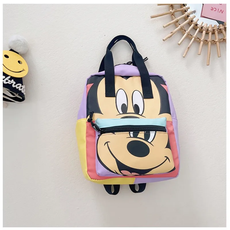 Disney Mickey Kids Backpack Boys Girls Large Capacity School Bags Kindergarten Backpacks