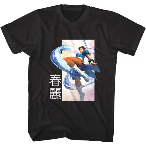 Chun-Li Kicks Men's T-Shirt Hyakuretsukyaku Chinese
