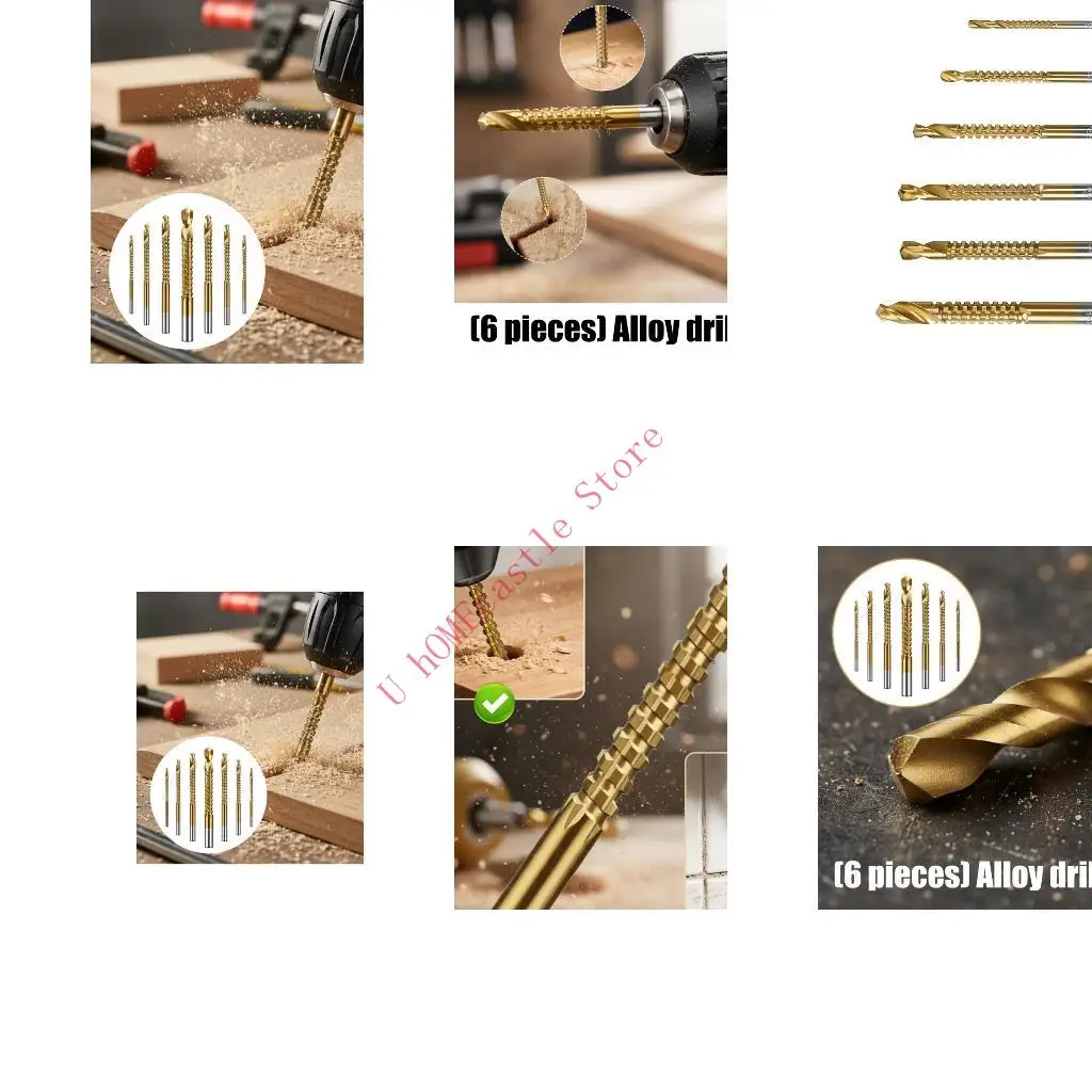 63HF Upgraded Round Shank Drill Bit Professional Carpentry Tool For Glass Ceramic Concrete Brick Metal Drill Bit