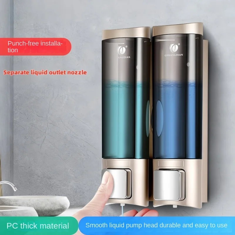 

Bathroom Hotel Specific Hand Sanitizer Dispenser, Home Wall Mounted Shampoo, Shower Gel, Hand Sanitizer 2+1 Soap Liquid Box