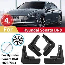 Para-lamas dianteiro e traseiro para Hyundai Sonata, DN8, 10th Mud Flaps, Fender Guards, Acessórios de carro, 2020, 2021, 2022, 2023, 2024